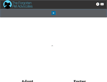 Tablet Screenshot of forgottenpetadvocates.com